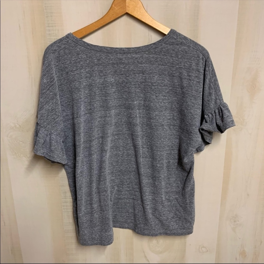 Sundry Ruffle Short Sleeve Tee Size 2 / Medium - Picture 3 of 7